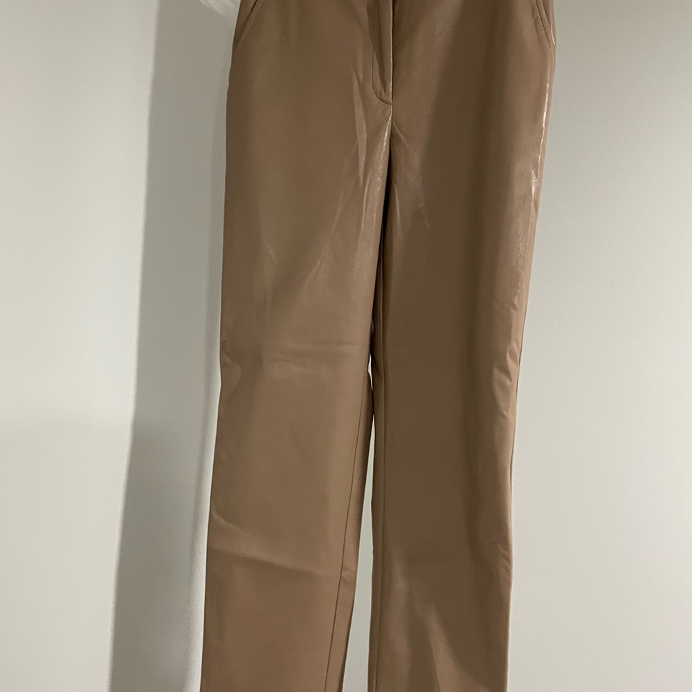 Babaton Tan Straight Leg Pants
